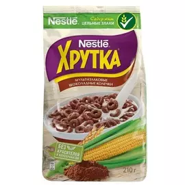 Завтрак колечки шоколадные Хрутка 210г