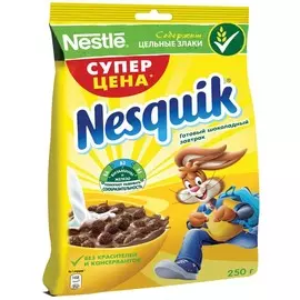 Завтрак молочный шоколадный пакет Nesquik 250г