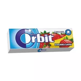 Жевательная резинка клубника банан Orbit 13,6г