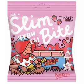 Жевательные фигурки Чувисы клубника Slim Bite 20г