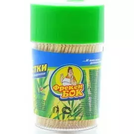 Зубочистки деревянные Фрекен Бок 300шт