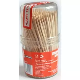 Зубочистки деревянын в баночке HomeQueen 180 штук