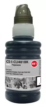 Чернила Cactus CS-I-CLI481BK фото черный (100 мл) для Canon Pixma TR7540, TR8540, TS6140, TS8140, TS9140