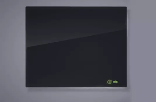 Демонстрационная доска Cactus CS-GBD-65x100-BK (65x100 см.) магнитно-маркерная, стеклянная, черная