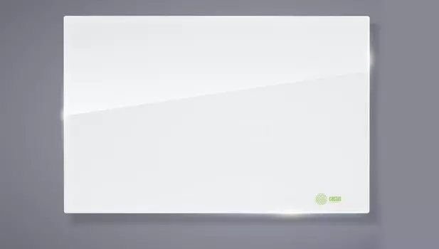 Демонстрационная доска Cactus CS-GBD-65X100-UWT (65x100 см.) магнитно-маркерная, стеклянная, ультра белая