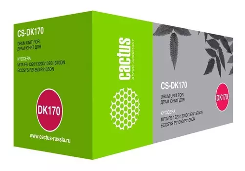 Фотобарабан (Drum-Unit) Cactus CS-DK170R (DK-170) черный для Kyocera Ecosys M2035, M2035dn, M2535 (100'000 стр.)