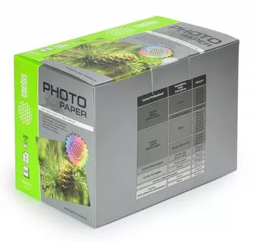 Фотобумага Cactus CS-MA6200500 10x15, 200г/м2, 500л, белая матовая для струйной печати