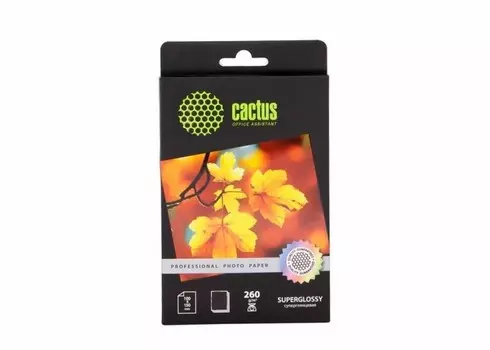 Фотобумага глянцевая Cactus Prof CS-KHGA6260500 10x15, 260г/м2, 500л.
