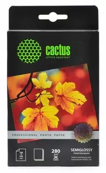 Фотобумага полуглянцевая Cactus Prof CS-KSGA6280100 10x15, 280г/м2, 100л.