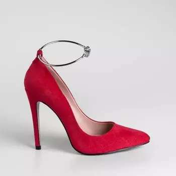 Красные туфли из искусственного велюра Calipso