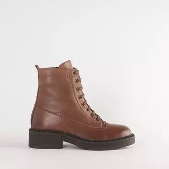 Серые кожаные ботинки Calipso