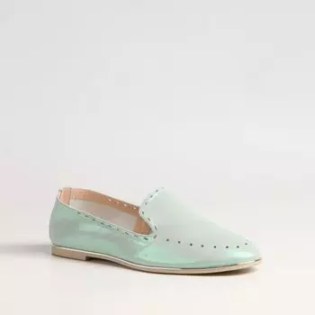Зеленые кожаные туфли Calipso