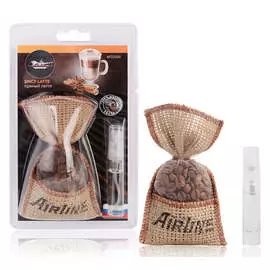 Ароматизатор "Кофе в мешочке со спреем" пряный латте AIRLINE