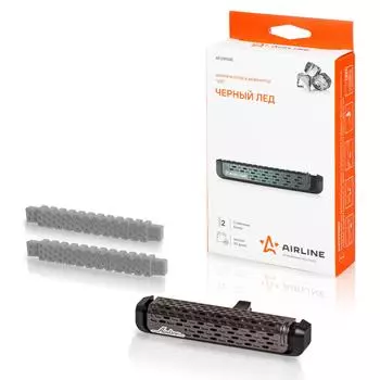 Ароматизатор на дефлектор "VIP" черный лед AIRLINE