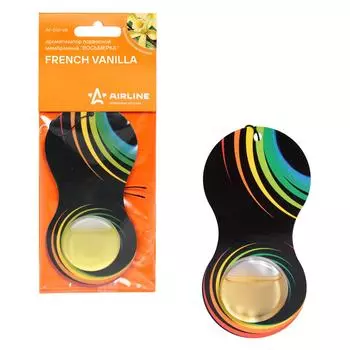 Ароматизатор подвесной мембранный "Восьмерка" французская ваниль AIRLINE