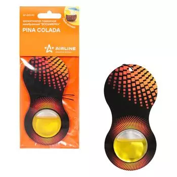 Ароматизатор подвесной мембранный "Восьмерка" пина колада AIRLINE