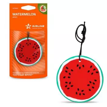 Ароматизатор подвесной пластик "Сочный фрукт" арбуз AIRLINE