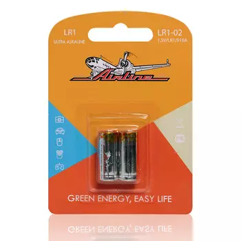 Батарейка LR1/910A щелочная 2 шт. AIRLINE