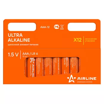 Батарейки LR03/AAA щелочные 12 шт. AIRLINE