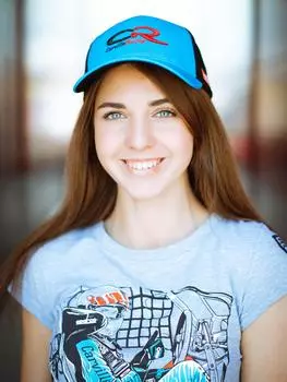 Бейсболка голубая Basic Carville Racing