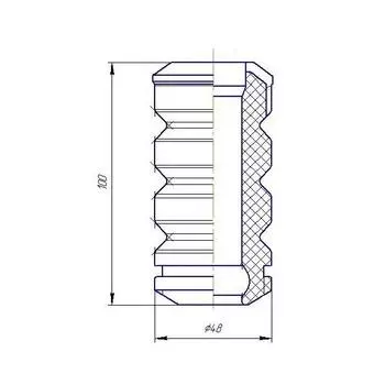 Буфер (отбойник) хода сжатия передней стойки для автомобиля Лада 1117-1119 Лада Kalina TRIALLI