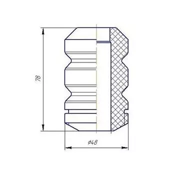 Буфер (отбойник) хода сжатия передней стойки для автомобиля Лада 2108-21099/2113-2115 TRIALLI