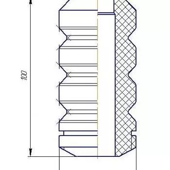 Буфер (отбойник) хода сжатия передней стойки для автомобиля Лада 2110-2112/2170-2172 Priora/2190 Granta/2192/2194 Kalina II TRIALLI