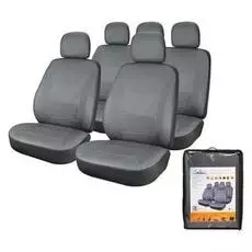 Чехлы для сидений универсальные "CARDINAL", 11 пред, экокожа, цвет серый AIRLINE