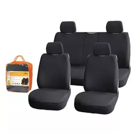 Чехлы-майки "Блааст" комплект передние/задние, цвет черный, материал велюр AIRLINE