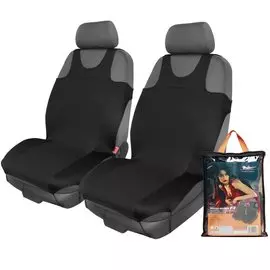 Чехлы-майки F3 передние (2 шт.), комбинированные, цвет черный, полиэстер AIRLINE