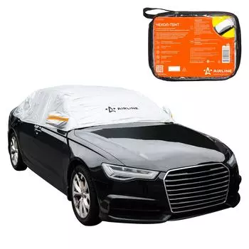 Чехол-тент на крышу и окна автомобиля, защитный (259*140*56 см) универсал., серый AIRLINE