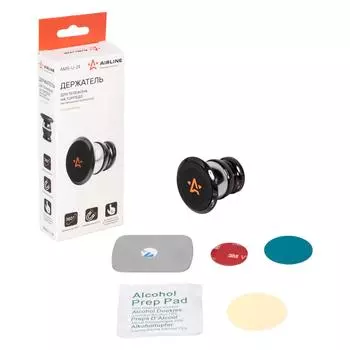 Держатель для телефона на торпедо магнитный металлический AIRLINE