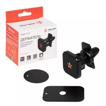 Держатель для телефона в дефлектор магнитный с шарниром AIRLINE