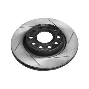 Диск тормозной высокоуглеродистый с технической выточкой и окраской передний левый для автомобилей VW Golf (07-) d=280 5*112 TRIALLI