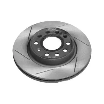 Диск тормозной высокоуглеродистый с технической выточкой и окраской передний правый для автомобилей VW Golf (07-) d=280 5*112 TRIALLI