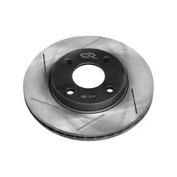 Диск тормозной высокоуглеродистый с технической выточкой и окраской передний правый для автомобилей Ford Fiesta (01-) d=258 4*108 TRIALLI