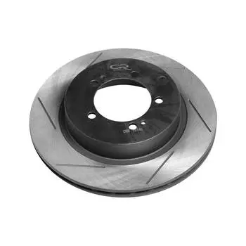 Диск тормозной высокоуглеродистый с технической выточкой и окраской задний для автомобилей Mitsubishi Lancer EVO 7-9 d=300 5*114.3 TRIALLI