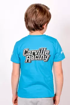 Футболка детская голубая 2020 Carville Racing