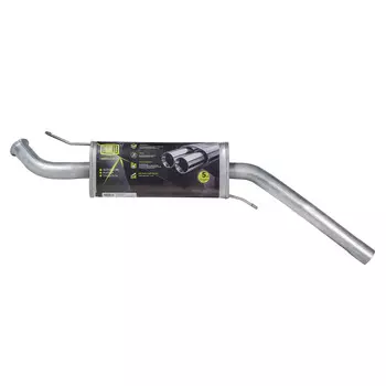 Глушитель для а/м Audi 100 (90-) 2.0i дополнительный (резонатор) (нерж. алюм. сталь) TRIALLI