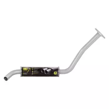 Глушитель для автомобилей Лада 2107 дополнительный (резонатор) под катализатор (алюминизированная сталь) TRIALLI