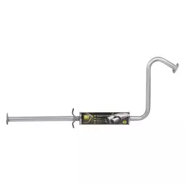 Глушитель для автомобилей Chevrolet Lanos (97-) дополнительный (резонатор) удлиненный вместо катализаторара Евро-2 (нержавеющая алюминизированная сталь) TRIALLI