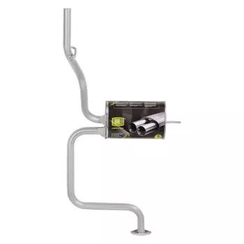 Глушитель для автомобилей Daewoo Matiz (98-) основной (алюминизированная сталь) TRIALLI