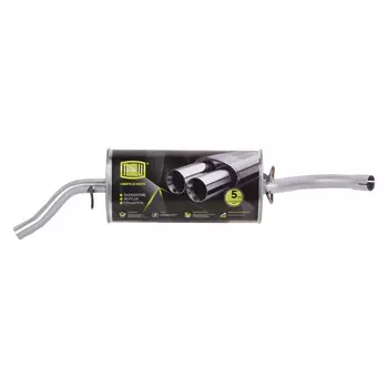 Глушитель для автомобилей VW Golf II (83-) 1.3i/1.6i основной (алюминизированная сталь) TRIALLI