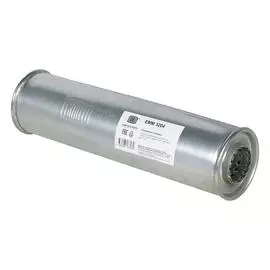 Глушитель универсальный (круглый) D=101 с перфорированным диффузором L=380, d=50 (нержавеющая алюминизированная сталь) TRIALLI