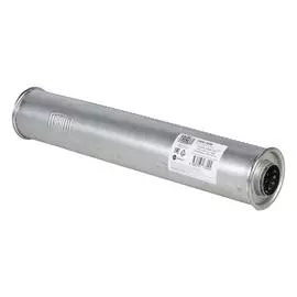 Глушитель универсальный (круглый) D=101 с перфорированным диффузором L=550, d=50 (нержавеющая алюминизированная сталь) TRIALLI