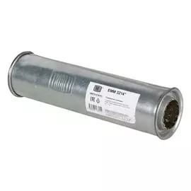 Глушитель универсальный (круглый) D=88 с перфорированным диффузором L=330, d=50 (нержавеющая алюминизированная сталь) TRIALLI