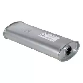 Глушитель универсальный (овальный) 97х171, L=400, d=42 (нержавеющая алюминизированная сталь) TRIALLI