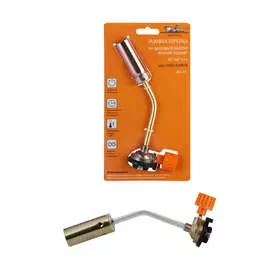 Горелка газовая на цанговый баллон, ручной поджиг, 20*6,8*4 см AIRLINE