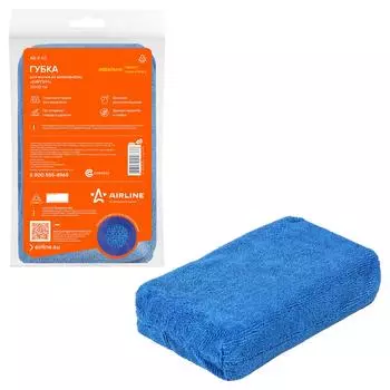 Губка для мытья из микрофибры "Кирпич" (20*12 см) AIRLINE