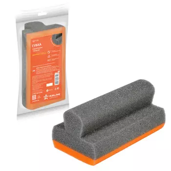 Губка поролоновая "Рельса" (16*9*7см) (пакет с европодвесом) AIRLINE